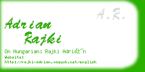 adrian rajki business card